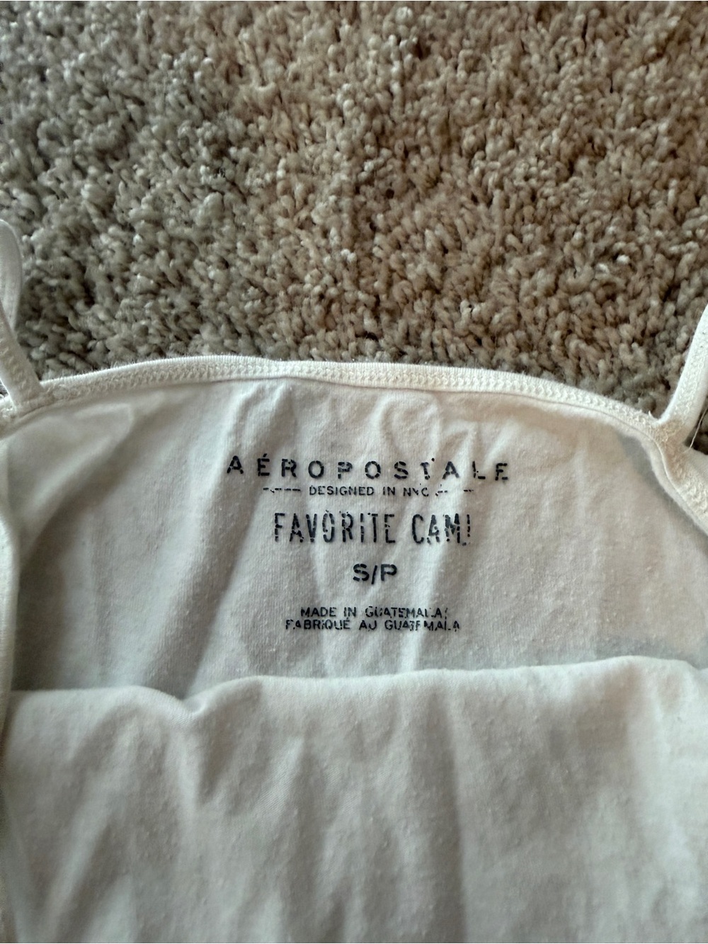 Aeropostale White Spaghetti-Strap Camisole - Picture 3 of 3